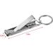 HCHGJKN Nail Clippers Stainless Steel Ultra-thin Foldable Hand Toe Nail Clippers Cutter With Keychain Cutter Trimmer Silver Tool Key Ring - Buy Online on GoSupps.com