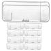 Minkissy 10 pieces of box razor storage box portable razor bag shaver shell protective cover holder for safety case for razor travel razor case travel plastic manual