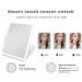 Flymiro Lighted Makeup Mirror with 72 LED Lights,Travel Portable Mirror with 3 Color Lighting and Touch Screen Dimming,1800 mAh USB Rechargeable,Vanity Tabletop Desk Cosmetic Foldable Mirror White - Buy Online on GoSupps.com