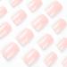 QINGGE Baby Pink Press On Nails - 24Pcs Short Square Acrylic False Nails for Women - Buy Online on GoSupps.com