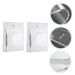 NOLITOY Acrylic Makeup Palette Set - 2pcs Handheld Mixing Trays for Blush Eyeshadow & Salon Use - Durable Stainless Steel Spatula Included - Buy Online on GoSupps.com