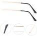 Buy Whamvox Rose Gold Glasses - 2 Pairs with Metal Legs & Replacement Bracket Set | Universal Shades for Stylish Repairs - Buy Online on GoSupps.com