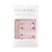 Kamize Pink Bling Stiletto Press on Nails - 24PCS Long Full Cover Acrylic Butterfly False Nails for Women and Girls - Buy Online on GoSupps.com