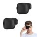 2 Pieces Single Eye Mask Eye Patch Strabismus Adjustable Eye Patches 3D Lazy Eye Mask Black Eye Right Eye