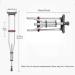 Crutches for Adults Underarm Underarm Crutches for Adjustable Crutches in The armpits Height Adjustment Telescopic Folding Aluminum Lightweight Durable with Grips for Adult Men WOM Lucky Star - Buy Online on GoSupps.com