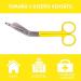 Bandage Scissors - 14.5 cm Blunt Tip First Aid Scissors (Yellow) | Easy International Shipping - Buy Online on GoSupps.com