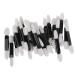 Eye shadow stick 50pcs Disposable Double Ended Sponge Eye Shadow Applicators Dual Sided Eyeshadow Brush Sponge Tipped Oval Makeup Applicator Black Handle