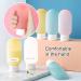 HLIWS 6 Pcs 60ml Travel Leak Proof Refillable Bottles Frosted Travel Containers for Lotion Liquid Shampoos with 56 pcs Labels(1 Red 1 green 1 yellow + 3 white) Coloured Dispenser Bottle - 6 - Buy Online on GoSupps.com