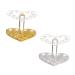 FOMIYES 2pcs Nail Art Heart Pen Holder Desktop Stand Lipstick Holder Para U as Acrilicas Makeup Brush Stand Lip Liner Organizer Eyeliner Rack Eyeliner Stand Makeup Brush Rack Pen