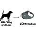 Z M Medium Retractable Dog Leash for Pets Under 55lbs Retracttion Tangle-Free 16ft Nylon Ribbon One Hand Multifunction Lock and Detachable Bite Resistant Extender (Green Medium) M (Pack of 1) Green - Buy Online on GoSupps.com