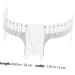 WOONEKY 10pcs Eyebrow Design Ruler Mapping Stickers for Microblading Measuring Ruler Eyebrow Shape White - Buy Online on GoSupps.com