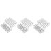 Beavorty 6 Pcs Cosmetic Storage Box Gray Eyeshadow 7 Slots Divided Organizer Eyeshadow Holder Desktop Blush