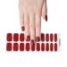 Semi Cured Gel Nails Strips 20 Stickers Nail Wraps Soft Self-Adhesive Gel Nail Stickers Salon-Quality Gel Nail Strips for Nails French Tip Manicure UV/LED Lamp Required (208-Cat Eye Red)
