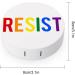 Resist LGBT Pride Round Case For Contact Lens Kit Storage Box with Mirror Printed - Buy Online on GoSupps.com