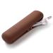 FERYES Travel Makeup Brush Holder L Dark Brown
