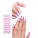 Semi Cured Gels Nails Stickers Nails Polish Strips Korean Style Gels Nails Strips Nails Art Decortions for Party Style9