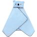 Hilmocho Baby Bath Towel with Hood - Ultra Soft Coral Velvet Blanket for Newborns, Infants, and Toddlers - Ideal for Swimming and Shower - 110x68CM - Blue - Buy Online on GoSupps.com