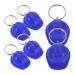 IMIKEYA Construction Hat Keychain 6pcs Mini Helmet Key Rings Safety Helmets Hard Hats Pendant Charms Construction Party Favors Blue