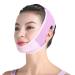 Reusable Double Chin Reducer,V Shaped Face Mask,Anti- Wrinkle Face Mask,Chin Up Mask, Face Lifting Belt(Pink Purple)