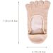 Moisturizing Gel Heel Socks 5 Toe Gel Moisturizing Socks Gel Spa Socks for Women or Men for Healing Dry Cracked Heels and Feet 1 Pair Apricot - Buy Online on GoSupps.com