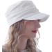 Forbusite Women's White Newsboy Hat Cabbie Cap for Cancer Hair Loss - Buy Online on GoSupps.com