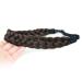 DIGUAN Synthetic Hair Braided Headband - Chunky Wide Plaited Braids Hairpiece in Chocolate - Buy Online on GoSupps.com