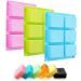 TDHDIKE 3 Pack Silicone Soap Molds - 6 Cavities Baking Mold for DIY Handmade Soap, Muffins, Brownies, and More (Blue, Pink, Green) - Buy Online on GoSupps.com