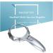 Magnifying Glasses for Hobbies Reading Magnifier Ultra-Large Handheld Magnifying Glass with LED Light High Magnification Magnifying Glass Large-Sized Lighting Reading Magnifying Glass Vision - Buy Online on GoSupps.com