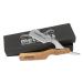 Professional Straight Single Edge Shaving Razor with Wooden Handle & Leather Travel Pouch - R-935 | International Shipping Available - Buy Online on GoSupps.com