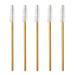 300 Pcs Disposable Mascara Wands - Gold/White Eyelash Extensions Applicators | High-Quality Makeup Tools for Professionals & DIY - Buy Online on GoSupps.com
