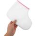 Garneck Lot de 2 Paquet de Soin pour Pieds en Coton Cir Blanc Bord Rose pais et Chauffants pour Bain de Paraffine P dicure et Spa Doublure Protectrice R utilisable pour Soins - Buy Online on GoSupps.com