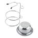 Men's Fashionable Stainless Steel Shave Kit - Brush Stand Holder & Soap Mug - Buy Online on GoSupps.com