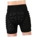 Besportble Padded Children's Sports Shorts - 3D Black Skate & Hockey Pants for Kids | International Shipping - Buy Online on GoSupps.com