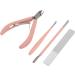 Manicure Tool Set Stainless Nail Clippers Safe for Travel (Pink) - Buy Online on GoSupps.com