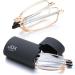 Buy Jox Foldable Reading Glasses - Blue Light Blocking Compact Design with Flip Case | Gold 2.5 Diopters for Men & Women - International Shipping Available - Buy Online on GoSupps.com