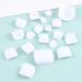 ELABEST Solid Color Matte False Toe Nails - Short Square Full Cover 24PCS Fake Toenails (White) - Buy Online on GoSupps.com