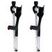Fold Forearm Crutches/Cane Adjustable Walking Support Walking Stick Underarm Elbow Lightweight Help Walk Crutches for Injury Disability Elderly 2pack