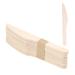 100PCS Disposable Wooden Knifes 160mm / 6.3Inches Natural Eco-Friendly Birchwood Utensils Knifes Wood Knife for Party Picnic Barbecue Restaurant Dinner Dessert