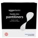 Amazon Basics Flexible Thin Pantiliner, Regular Length, 100 Count, 1 Pack (Previously Solimo) 100 Count (Pack of 1)