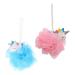 Uonlytech Unicorn Bath Sponge Set - 2pcs Mesh Loofahs for Kids - Cute Bathroom Peeling and Washing Balls - Buy Online on GoSupps.com