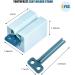 Uouovo 4-Piece Rolling Tube Toothpaste Squeezer with Frosted Handles and Stand | Bathroom Organizer for Saving Toothpaste and Creams - Buy Online on GoSupps.com