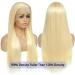 24 inch 613 Blonde Lace Front Wig Human Hair 13x4 | 180% Density HD Straight Lace Frontal Wig with Baby Hair | Pre Plucked & Bleached Knots | Glueless & Transparent 10A Quality - Buy Online on GoSupps.com