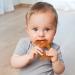 Green Woodpecker Organic Baby Bite Ring & Natural Rubber Dinosaur Toothbrush Bundle - BPA Free Gummy Relief & Fine Motor Skill Development - Buy Online on GoSupps.com
