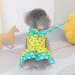 Anchor Pattern Dog Harness Dress with Leash Set | Small Yellow Puppy Princess Pet Clothes | Doggie Outfit for Small Dog Girl - Buy Online on GoSupps.com