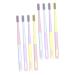 Partykindom 8st macaron toothbrush toothbrushes tooth cleaning Tool for adult household cleaning devices travel toothbrush Tools for the oral care tooth cleaning brush Japanese travel