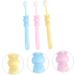 Beaupretty 3pcs Soft Fur Cartoon Toothbrush Set for Kids - Travel-Friendly Manual Oral Care Tools - Buy Online on GoSupps.com