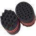 dijiusidy 2 Pieces Brush Barber Twist Sponge Hair Sponge Convenient Different Hairstyles Wear-resistant Stable Brush for Travel Men - Buy Online on GoSupps.com