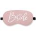 Bride Silk Eye Mask for Sleeping Bride Eye Mask Bridal Shower Gifts Blindfold Adjustable Strap Night Sleep Mask for Bride Groom Engagement Wedding Gifts Sleeping Mask Eye Cover