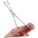 Happyyami Reptile Feeding Clip Reptile Supplies Feeding Tools Snake Tong Silver Stainless Steel - Buy Online on GoSupps.com