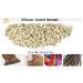 Blonde Microlink Hair Extension Beads with Silicon Rings - 1000pcs Blonde | 3mm Silicone Rings for I-tip Extensions - Buy Online on GoSupps.com